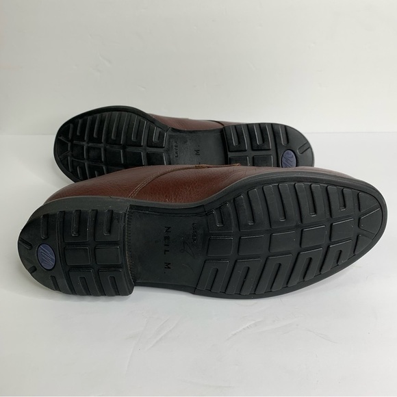 Neil M. 2 Tone Brown Oxford Pebble Leather Lace Removable Insole Shoes Size 12E3 - Picture 8 of 12